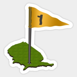 Golfing USA Sticker